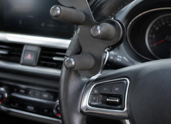 Occupational therapist conducting a driving assessment and reviewing car modifications on the Sunshine Coast and Gympie